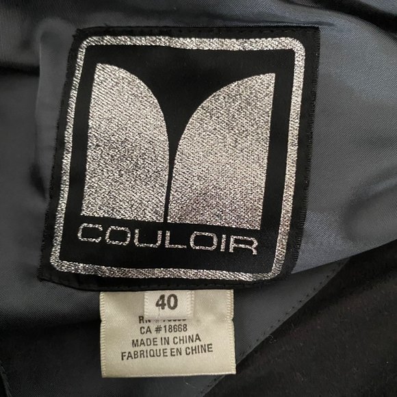 Vtg Couloir Mens Hooded Windbreaker Jacket Sz 40 Green Entrant Nylon Colorblock - Picture 5 of 16